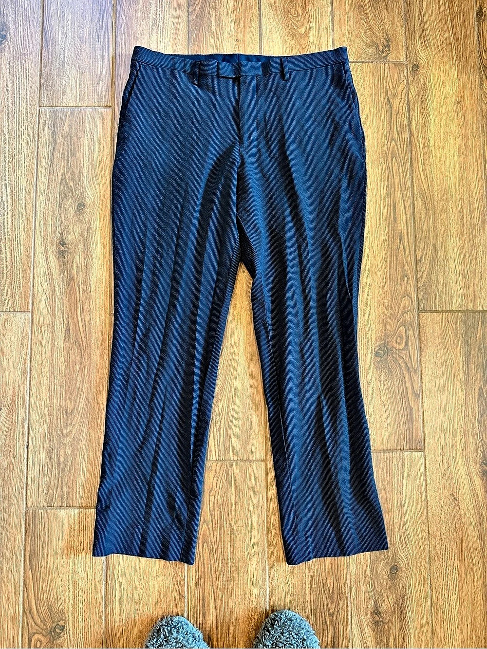 Banana Republic Napoli Men's Wool/silk seersucker Dress Pants Waist 34x32